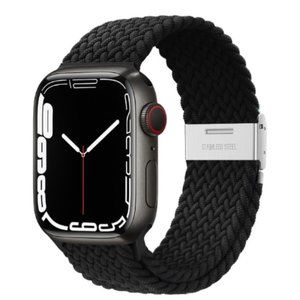 NEW Adjustable Black Braided Solo Loop For Apple Watch